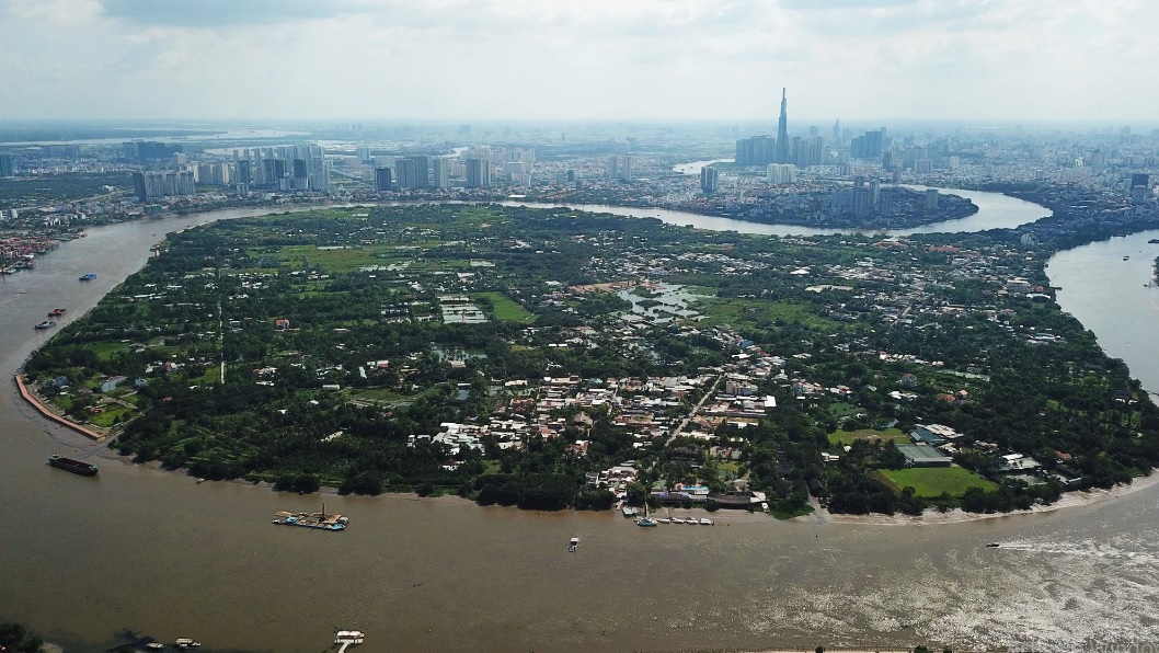 A bird’s eye view of the long-stalled Binh Quoi urban area in HCMC – PHOTO: LE QUAN