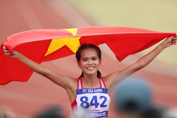 SEA Games champion Pham Thi Hong Le will compete in the 20th ASEAN University Games next week in Thailand. (Photo: VNA)