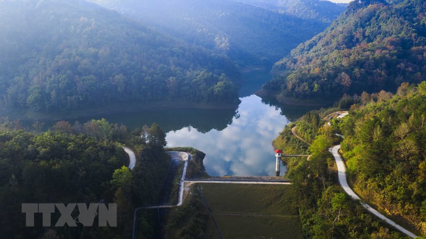 An overview of Ban Viet lake.