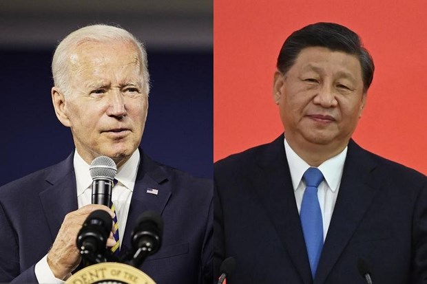 Tổng thống Mỹ Joe Biden và Chủ tịch Trung Quốc Tập Cận Bình. (Nguồn: AFP)