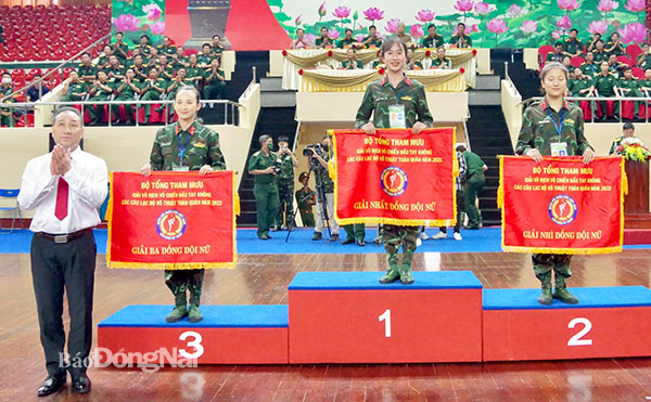 CLB võ thuật Đồng Nai đạt giải nhất đồng đội nữ