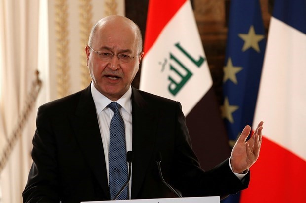 Tổng thống Iraq Barham Salih. (Nguồn: Reuters)