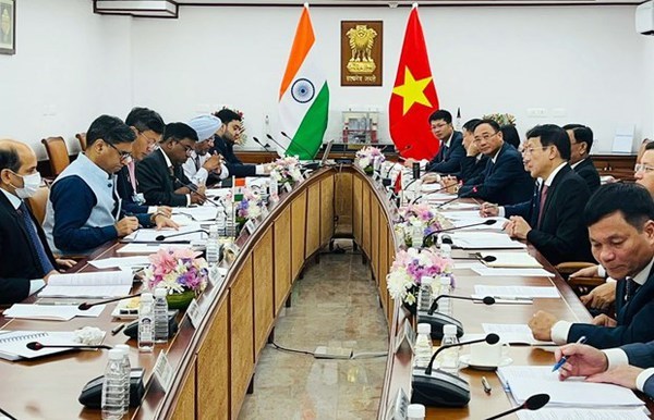 At the second Vietnam-India security dialogue.