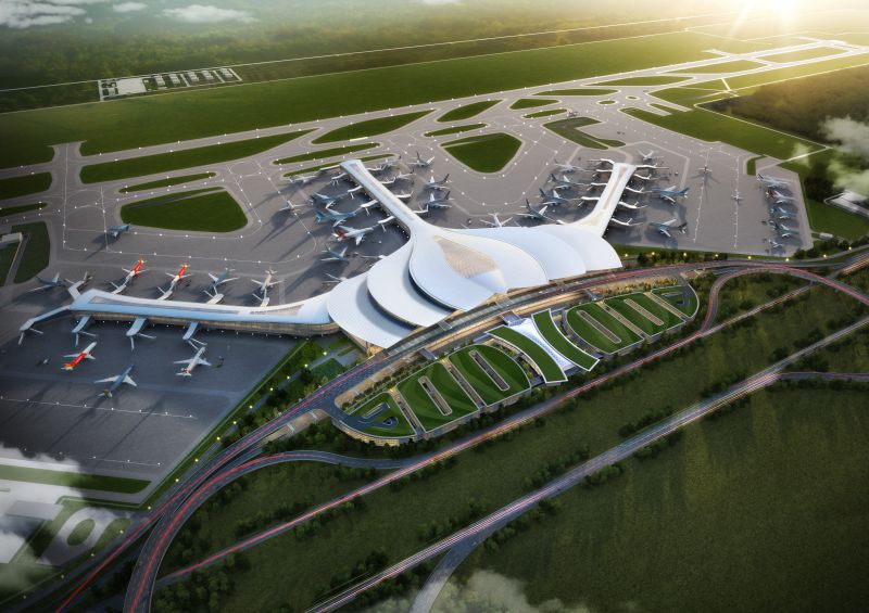 An artist's impression of the Long Thanh International Airport’s Phase 1 passenger terminal – PHOTO: ACV