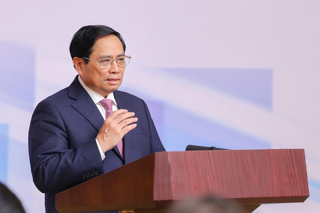 Thủ tướng Phạm Minh Chính kết luận Hội nghị. Ảnh: VGP