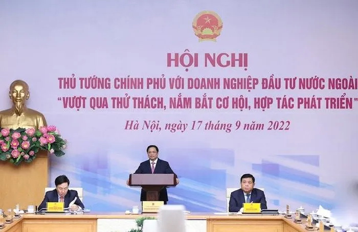 Thủ tướng Chính phủ Phạm Minh Chính chủ trì hội nghị. Ảnh baochinhphu.vn