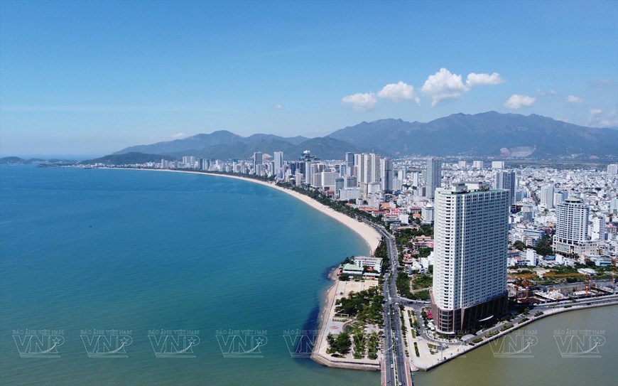 A corner of Nha Trang beach city in Khanh Hoa province.