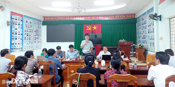 Đại diện đoàn kiểm tra công bố quyết định kiểm tra tại tỉnh Đồng Nai.