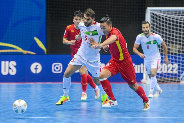 Vietnam out of Asian Futsal Cup after losing to Iran in quaterfinals (Photo: VFF)