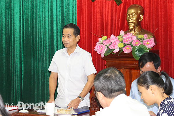 Chủ tịch HĐND tỉnh Thái Bảo phát biểu tại hội nghị