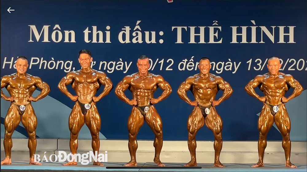 Đồng Nai xếp hạng nhì toàn đoàn môn thể hình