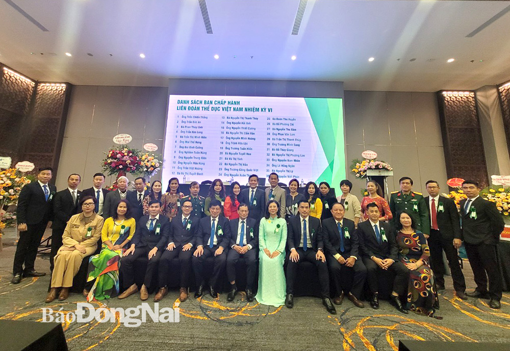 Các thành viên Ban chấp hành Liên đoàn Thể dục Việt Nam khóa VI nhiệm kỳ 2022-2027