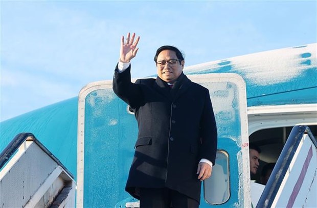 PM Pham Minh Chinh arrives in Belgium 