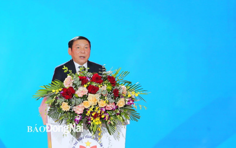 Đồng chí Nguyễn Văn Hùng, Bộ trưởng Bộ VH-TTDL phát biểu bế mạc Đại hội.