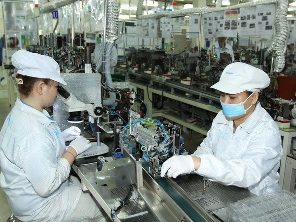 Production of high-tech electronic components at Nidec Sankyo Vietnam Co., Ltd  in Ho Chi Minh City Hi-Tech Park (