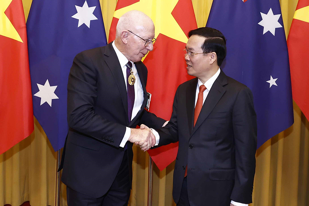 Chủ tịch nước Võ Văn Thưởng hội đàm với Toàn quyền Australia David Hurley