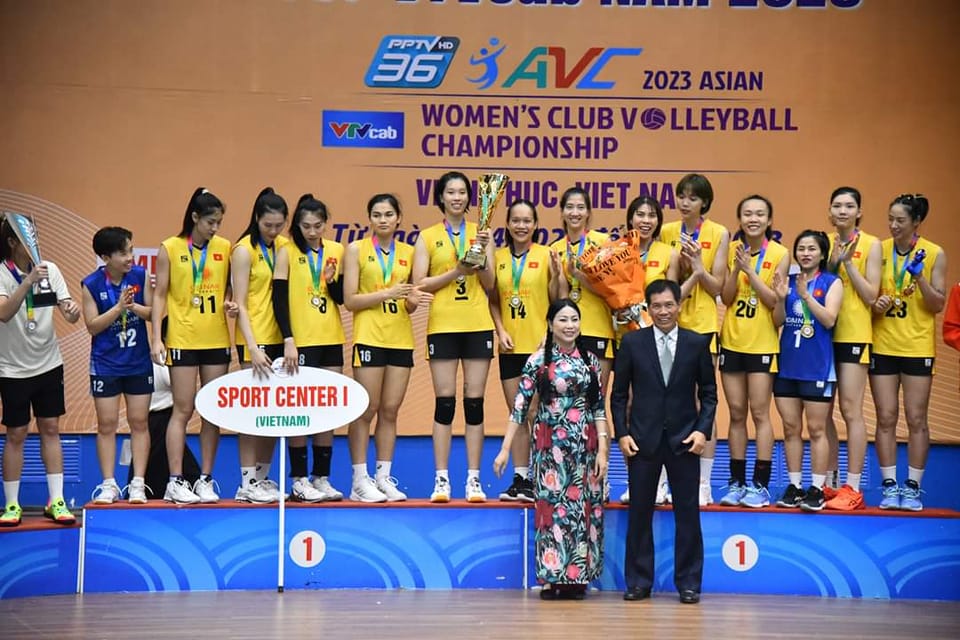 Tuyển nữ Việt Nam vô địch Giải bóng chuyền các CLB nữ châu Á 2023