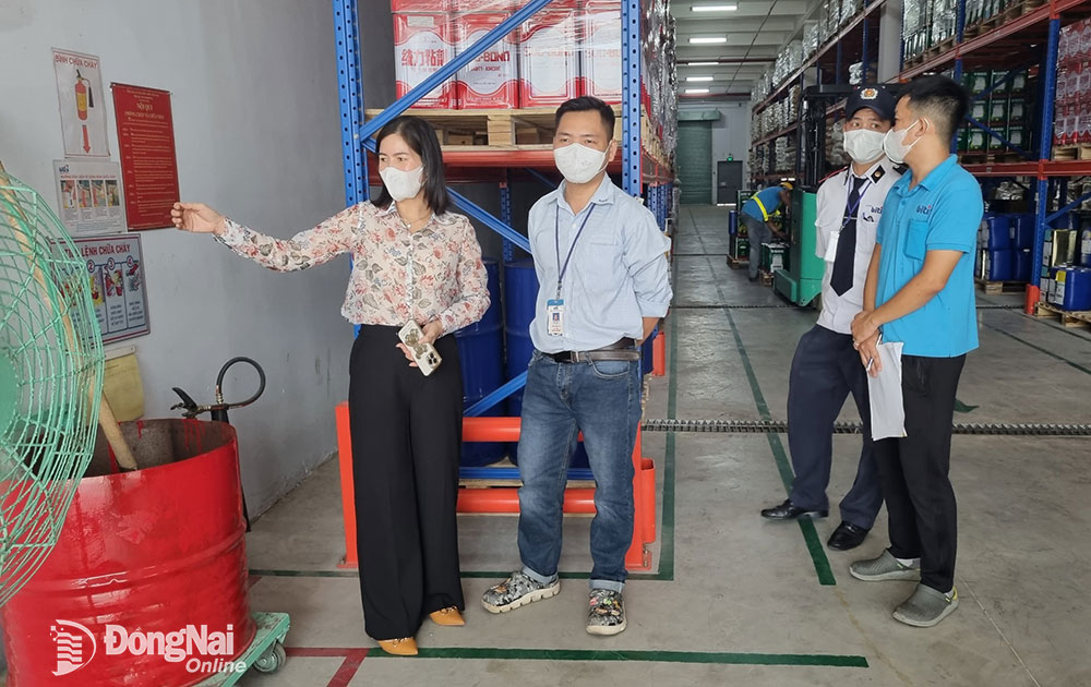 Đoàn kiểm tra công tác an toàn vệ sinh lao động tại Công ty TNHH Bình Tiên Biên Hòa 