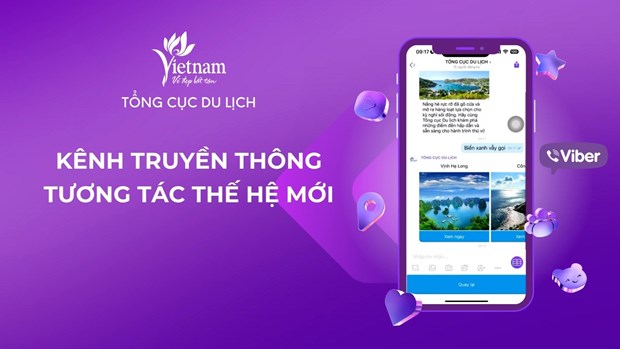 Viber platform is used to promote Vietnam tourism. (Photo: VNAT)