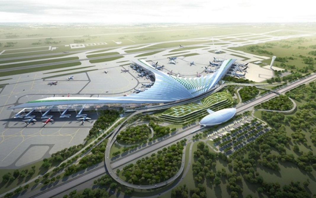 An artist's impression of the passenger terminal of Long Thanh International Airport - PHOTO: ACV